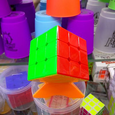 Solid color three cube smooth game without special stickers never fade toys