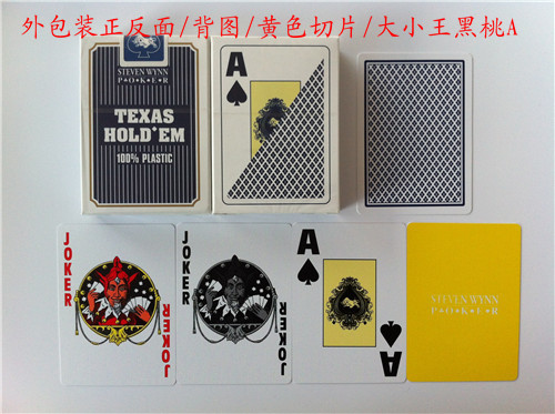 Texas playing Cards PVC Cloth Pattern Big Word Playing Cards Club Special Plastic Playing Cards Wholesale 