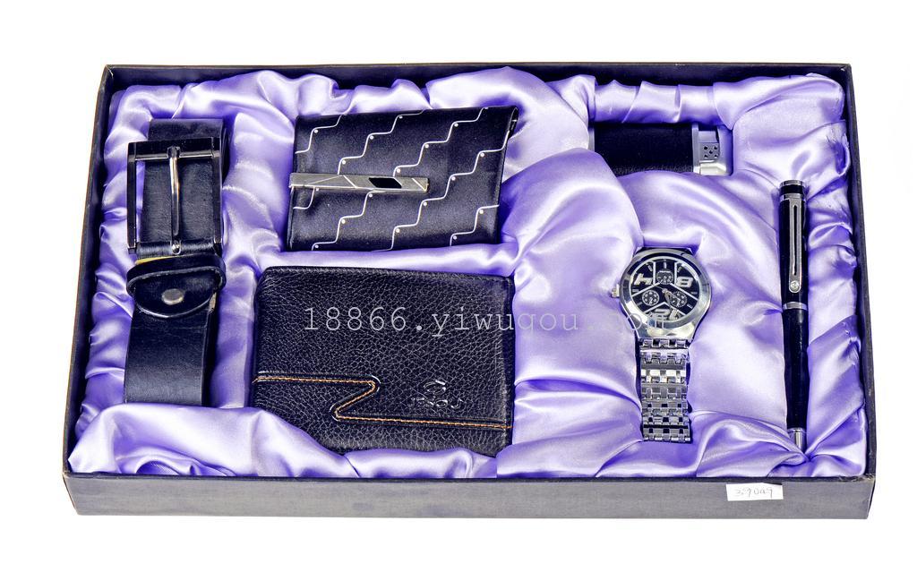 mens gift gifts belt watch lighter wallet pen gift set