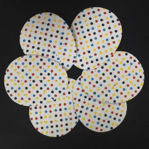Yiwu Insole Wholesale Hot Sale Bottom Price Promotion Eva Shoe Material Flower Cloth Dot Forefoot Pad Size 半 Insole
