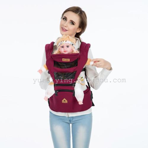 new baby shoulder multifunctional breathable baby fashion mesh breathable children‘s waist stool factory direct