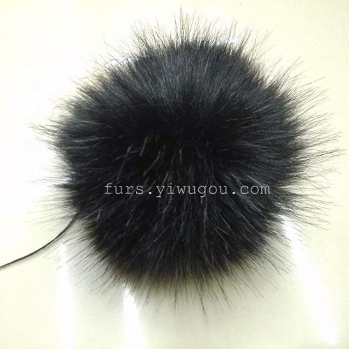 factory direct sales 15cm simulation fox fur keychain fox fur ball rabbit fur ball customized