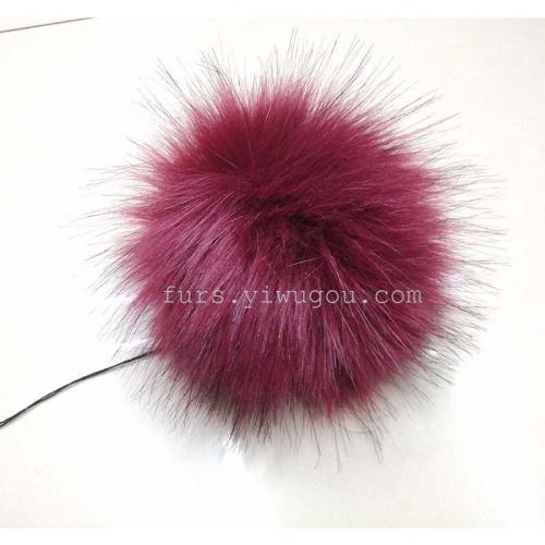 15cm simulation fox fur ball fox fur keychain scarf fur ball rabbit fur ball customized