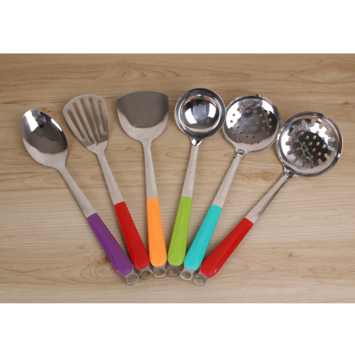 color handle stainless steel kitchen spatula porridge spoon colander