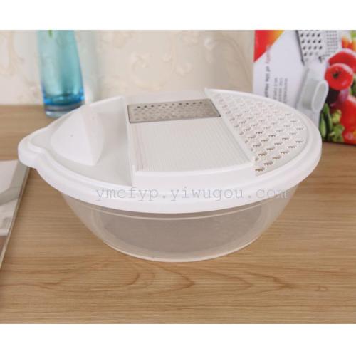 multifunctional hand-guard vegetable cutting box vegetable cutter shredded slicer stainless steel with box cover