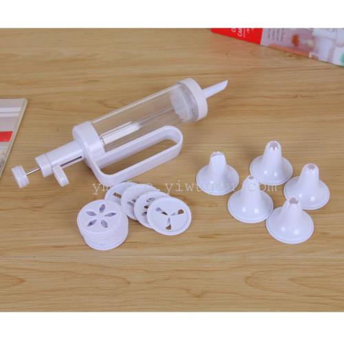 Baking Tool Cookies Mold Gun Puff Cream Decorating Mouth Cookie Barrel Extruder