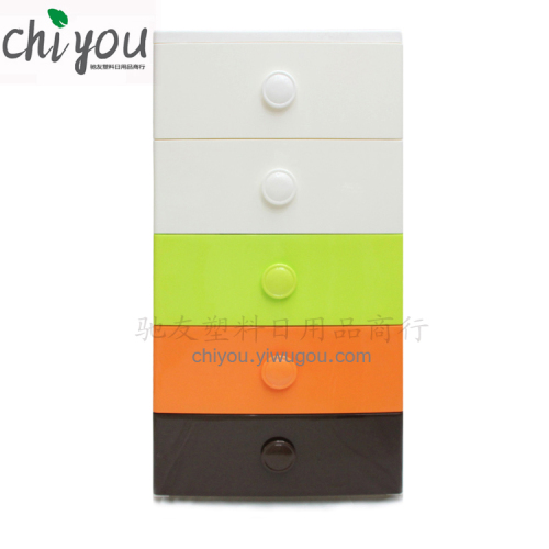 Wholesale Drawer-Type Plastic Storage Cabinet Five-Layer Organizing Cabinet Bedroom Locker CY-158-5