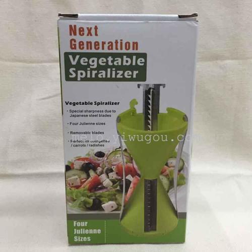 multifunctional spiral vegetable cutter. funnel cutter （replaceable blade