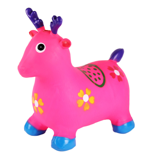 Factory Wholesale Popular Thickened Jumping Deer Jumping Cow Jumping Horse Baby Riding Inflatable Toys 