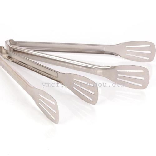 non-magnetic stainless steel 12-inch flat head three-wire food clip bread clip self-service clip bbq clamp