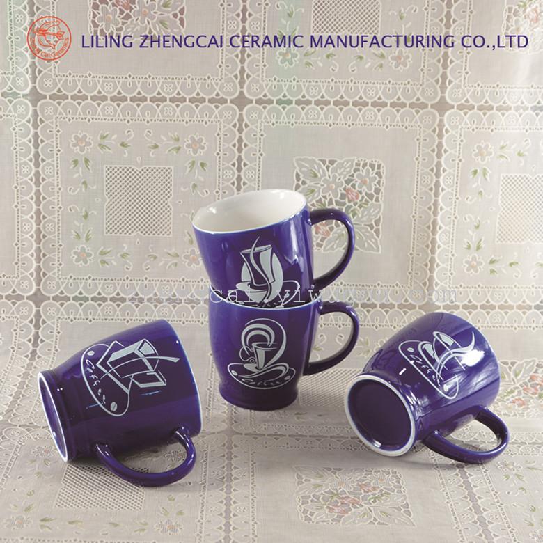 陶瓷杯 日用陶瓷杯 库存色釉杯子 200ML杯子