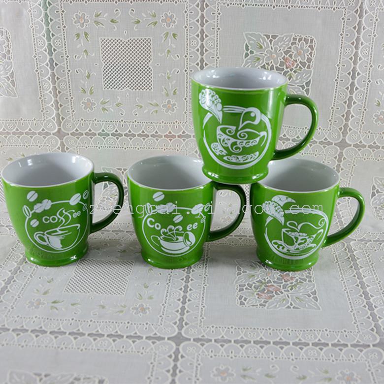 陶瓷杯 日用陶瓷杯 库存色釉杯子 200ML杯子