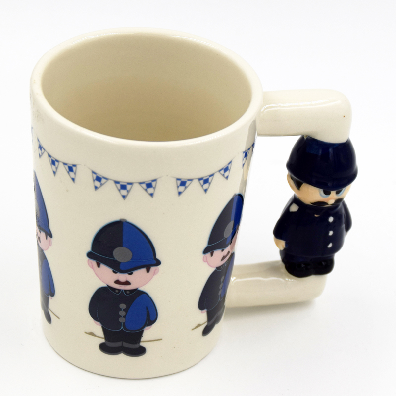 英伦创意 警亭杯 陶瓷水杯  茶杯 警察局水杯
