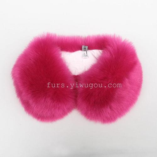 rose red artificial silver blue fox fur collar fur collar scarf