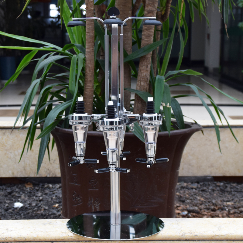 4头分酒器 创意啤酒机 四头饮料器 酒吧倒置酒架