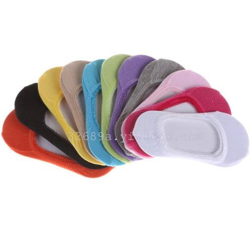wholesale personalized women‘s boat socks cotton medium printed invisible socks