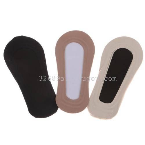 south korea seamless invisible socks ice silk two circles silicone floor socks do not fall off the heel