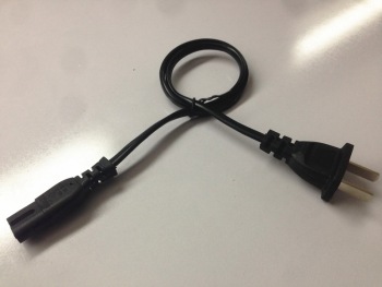 两插电源线 两孔插头线 二扁插两圆孔8字口电