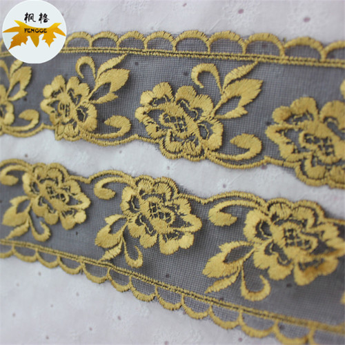 Factory Direct Sales High Quality Mesh Polyester Lace Accessories DIY Clothing Cloth