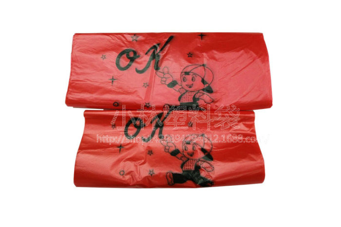 Red Big Vest Style Plastic Bags Carrier Poly Bags - UZBAG Store