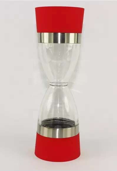 Two-in-one ceramic double salt and pepper grinder manual, well-designed red salt and pepper grinder pic 8