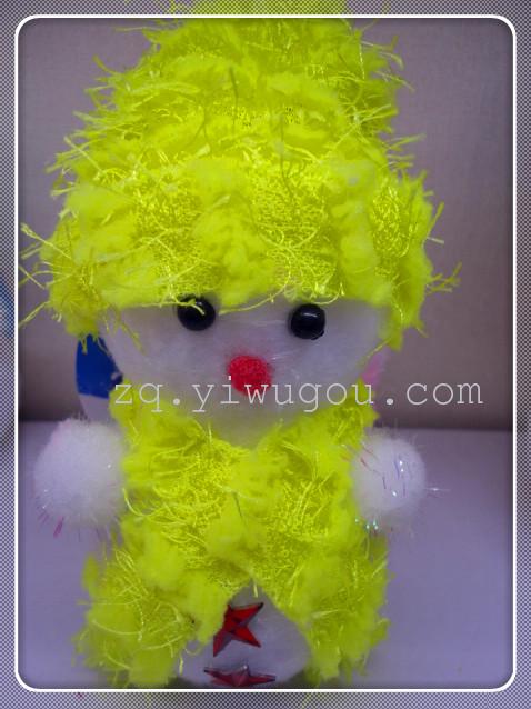 9123  新款小号带灯音乐雪人圣诞装饰品