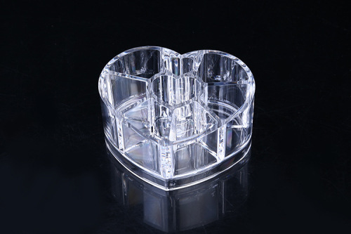 nail polish display acrylic transparent heart-shaped nail polish display stand