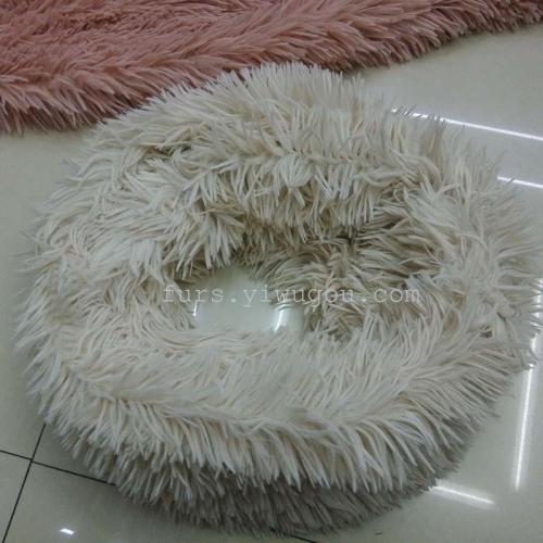 New Plush Scarf Factory Direct Sales Winter Plush Scarf in Stock Wholesale