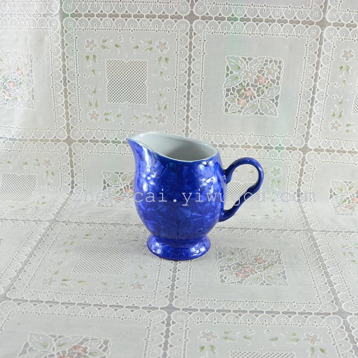 A complete set of 15-head ceramic tea sets with crystalline glaze art tea sets pic 3