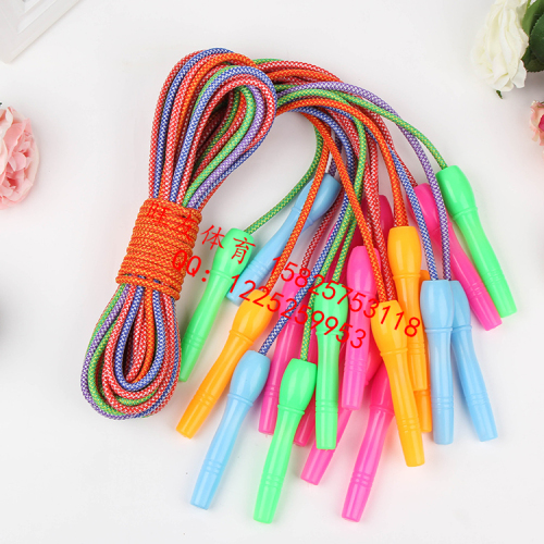 Wangyou Professional Skipping Rope Binding Plastic Thread Two-Color Cotton Glue Standard Skipping Rope