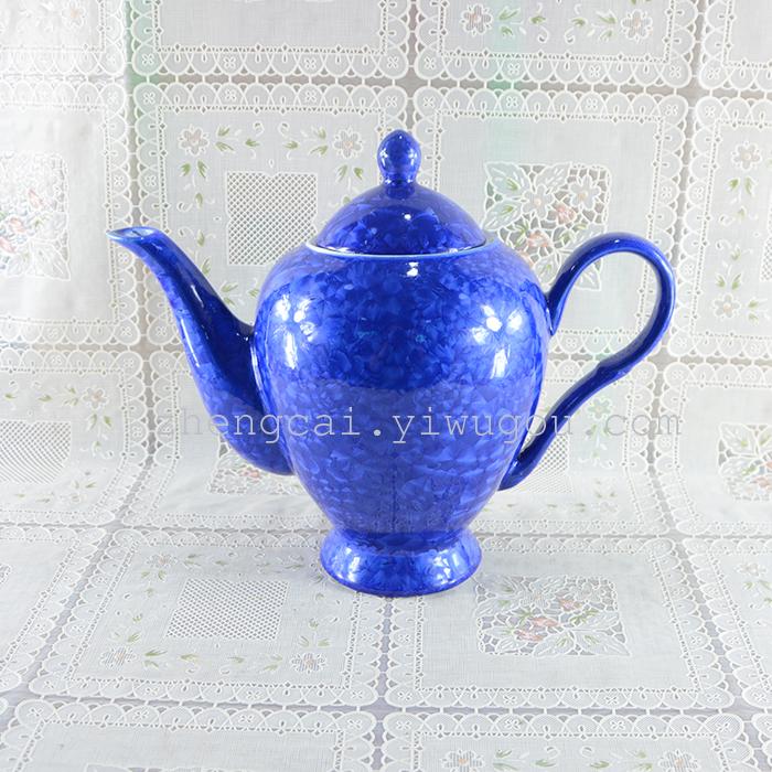 A complete set of 15-head ceramic tea sets with crystalline glaze art tea sets pic 4