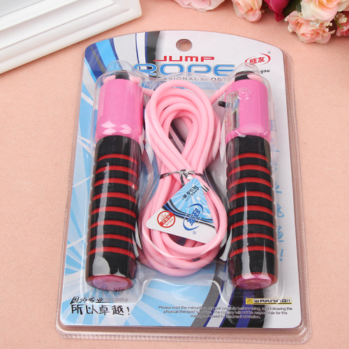 wangyou high frequency series skipping rope high frequency horizontal double color sponge count frosted skipping rope