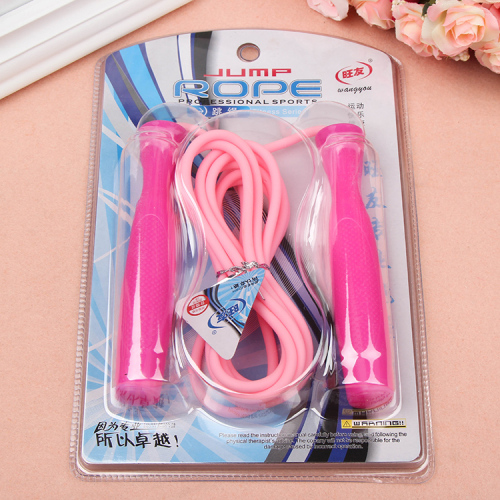 1010-m wangyou professional high-frequency blister long handle bearing frosted rope skipping toy sports fitness equipment