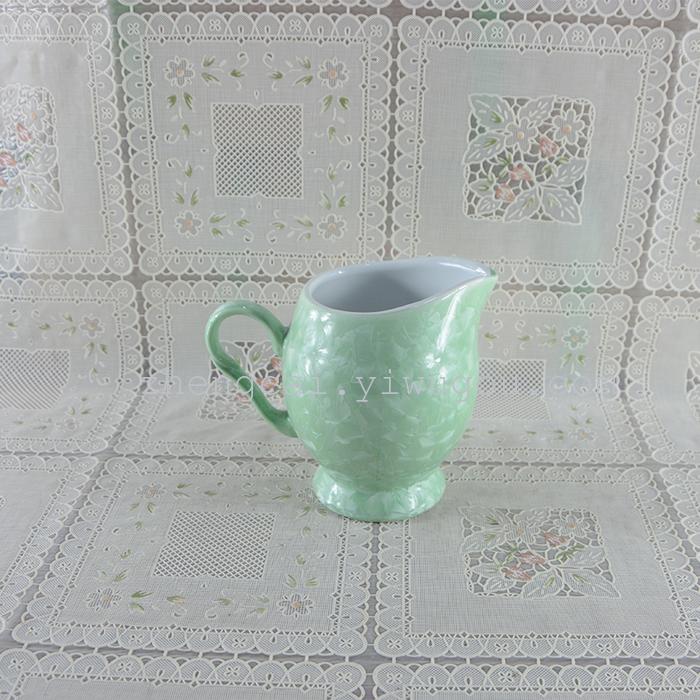 A complete set of 15-head ceramic tea sets with crystalline glaze art tea sets pic 2