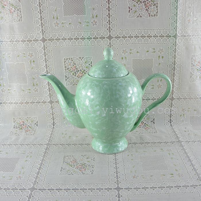 A complete set of 15-head ceramic tea sets with crystalline glaze art tea sets pic 5