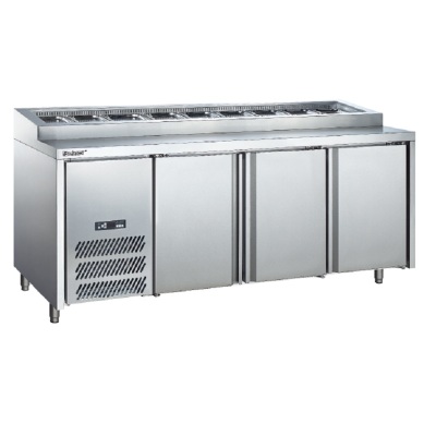 Three-Door Pizza Air-Cooled Workbench Commercial Air Cooling Salad Station Western Food Pizza Cabinet Series