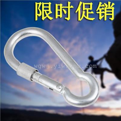 5 with nut spring hook gourd shaped mountaineering buckle 5mm*50mm