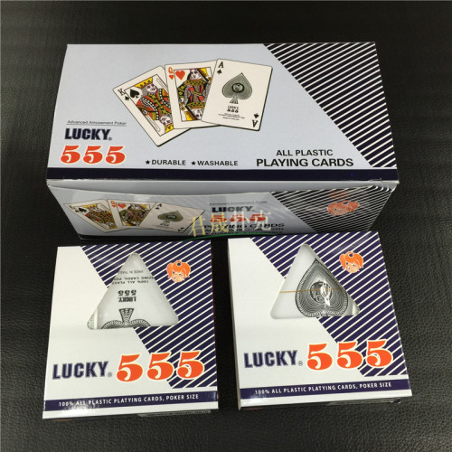 Supply 555 Phnom Penh Poker Foreign Trade Plastic Playing Cards Customized Poker High-End Poker