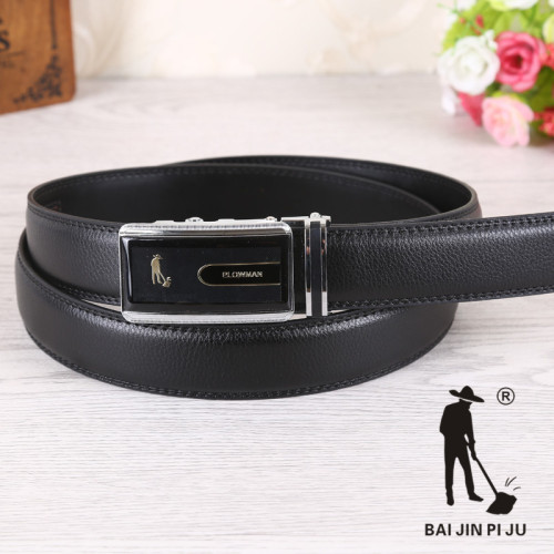 Farmer-Inch Three Cow Two-Layer Leather Comfort Click Belt Men‘s