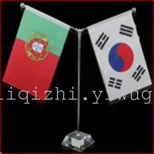 round crystal table flag holder black pentagram crystal flag holder multi-angle crystal flag holder bunting stand flag car flag holder