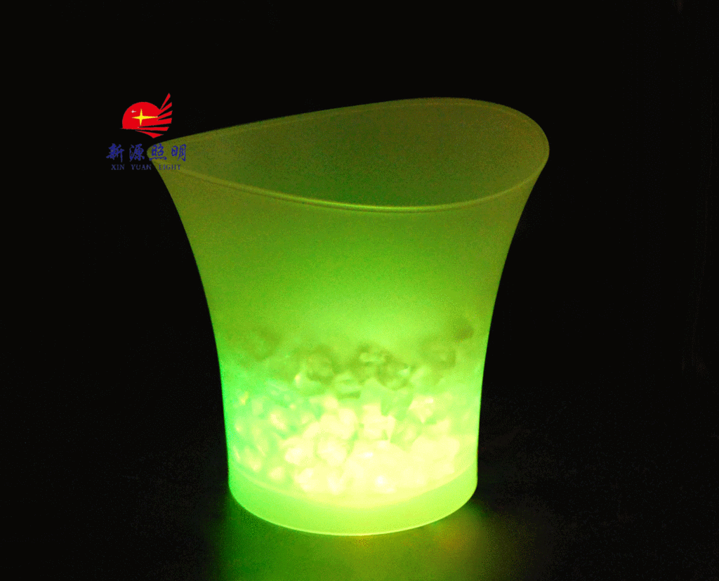 Acrylic plastic bucket bucket bucket LED ice bucket bar supplies light emitting products