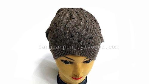 Foreign Trade Export Hot Casual Cashmere Diamond Hat