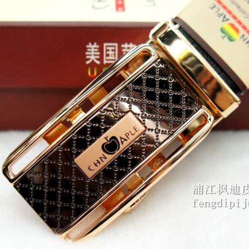 US iPhone Comfort Click Belt Men‘s Casual Leather Belt Cowhide Two-Layer Leather Factory Wholesale Daianlu