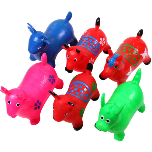 2015 Popular Thickened Jumping Deer Jumping Cow Jumping Horse Baby Mount Inflatable Toys