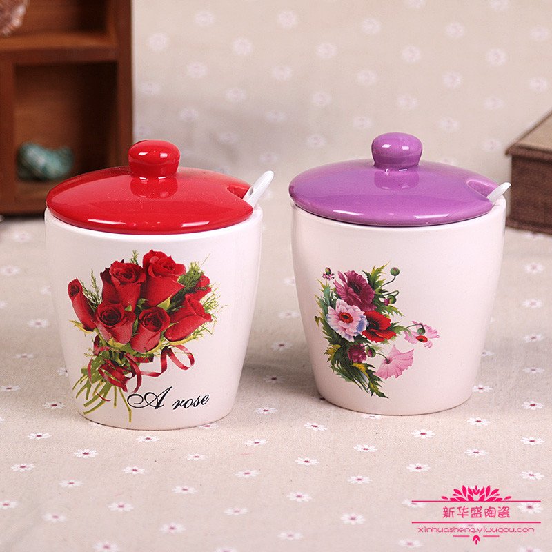 陶瓷密封罐瓶子创意糖罐零食罐储物罐厨房用品