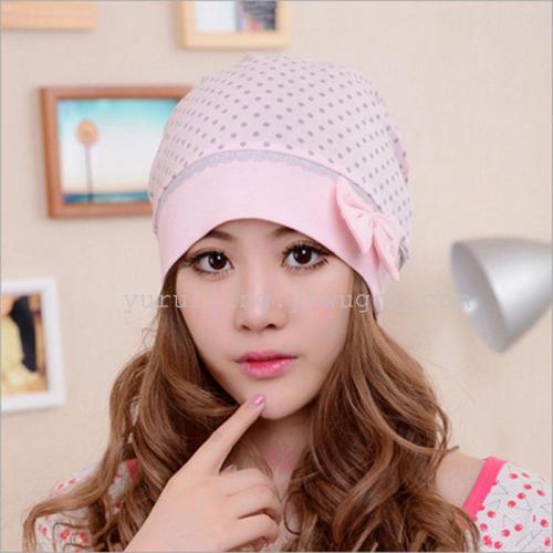 maternity hat bow confinement cap maternity hat autumn and winter thick postpartum maternal and child supplies factory direct sales