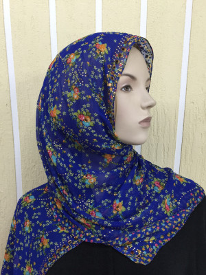 Arabic style scarf Chiffon shawl rhinestone scarf