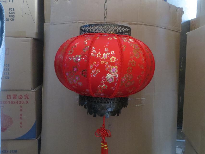 仿羊皮走马灯360度旋转 可装灯泡装饰家用灯笼大吉大利