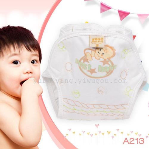 Baby Diaper Fixed Pants Leak-Proof Diaper Waterproof Children‘s Underwear Diaper Pull-up Pants Training Pants