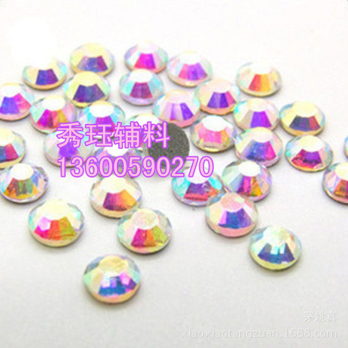 environmental protection hot drilling crystal glass double-sided diamond ss30 a diamond clothing accessories